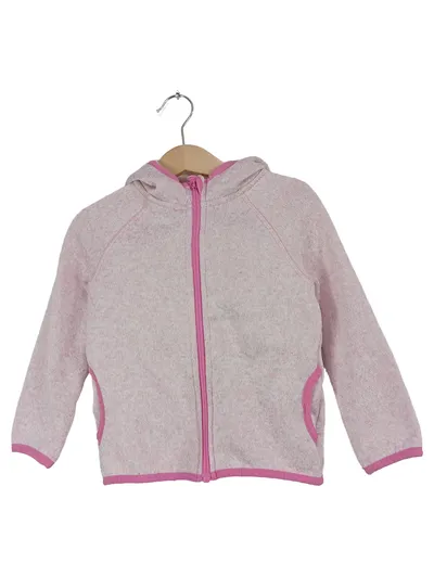 Impidimpi Strickjacke Mädchen Gr. 110 Rosa Melange Kapuze Reißverschluss