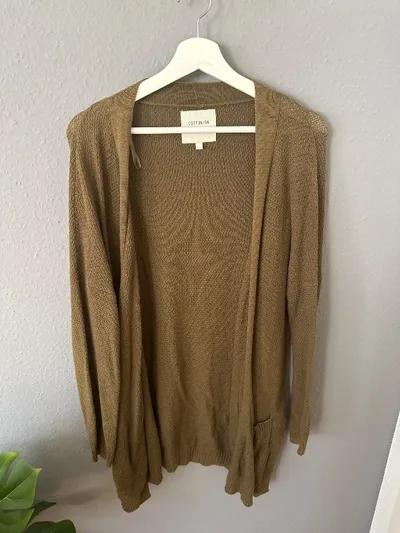 Cotton On Damen Strickjacke Gr. 36/S Braun Casual Cardigan