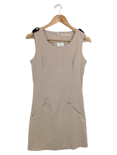 DROLE DE COPINE Etuikleid Damen Gr. 38/M Beige Elegant Business Kleid