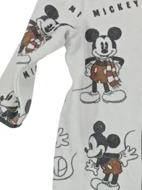 Disney Baby Schlafanzug Mickey Mouse Tiermotiv Baumwolle Weiß Gr. 68 2