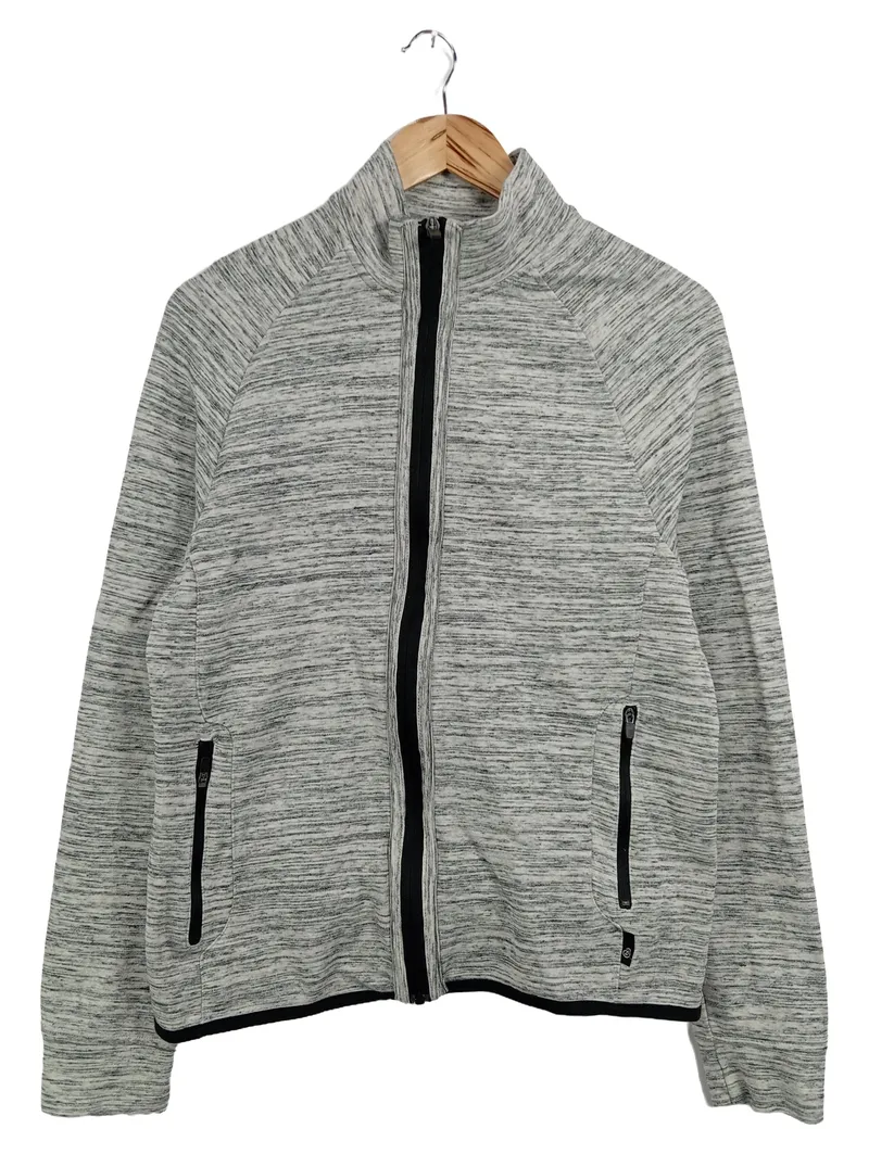 BURTON Damen Sweatjacke Gr. 36/S Grau Meliert Casual Reißverschluss 1