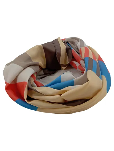 Gim Renoir Tuch Damen Mehrfarbig Modern Geometrisch Schal Halstuch