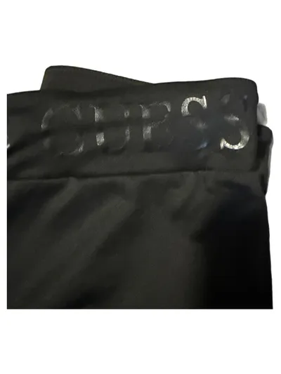 GUESS Damen Sport Leggings Schwarz Gr. S Logo-Bund Fitness