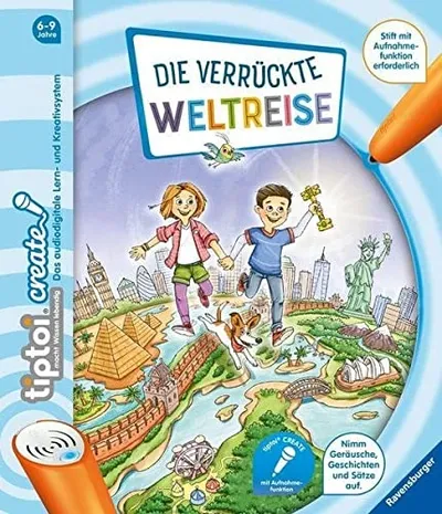 tiptoi create Die verrückte Weltreise Ravensburger Lernspiel Buch ab 6 Jahre