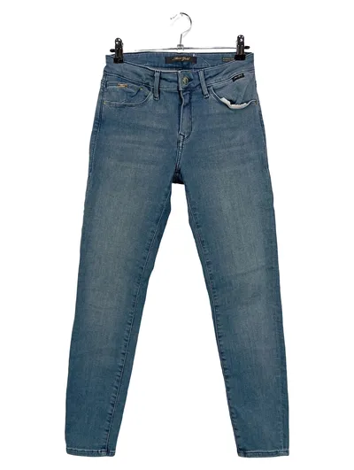 MAVI JEANS Damen Jeans Regular Fit W26/34 Blau Casual Stretch Denim
