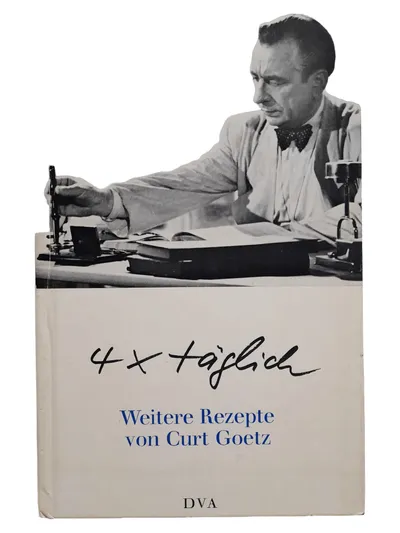 Curt Goetz 4x täglich Kochbuch DVA Hardcover Deutsch Promi-Kochbuch