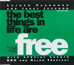Luther Vandross Janet Jackson Best Things Life Free CD Single R&B Soundtrack Hit