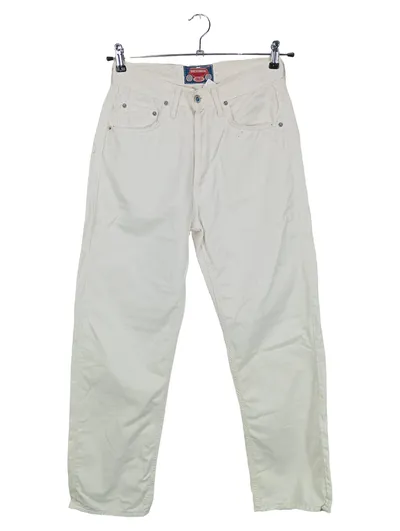 DUESENBERG Damen Stoffhose W32 Weiß Casual Baumwolle Hose
