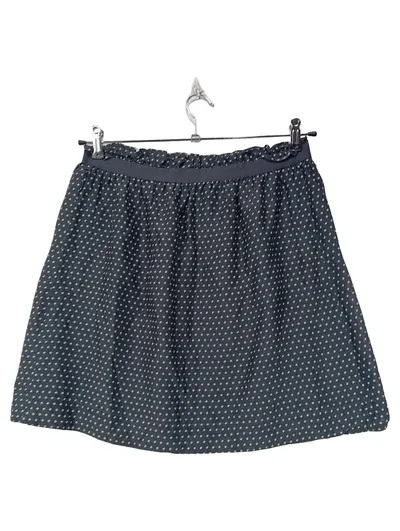 Marc O'Polo A-Linienrock Damen Baumwolle Seide Gr. 40/L Blau Gepunktet