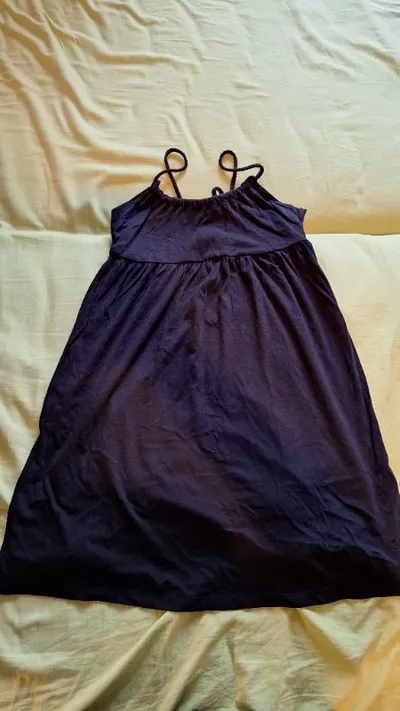 ROXY Damen Sommerkleid Trägerkleid Schwarz Gr. M Baumwolle Casual