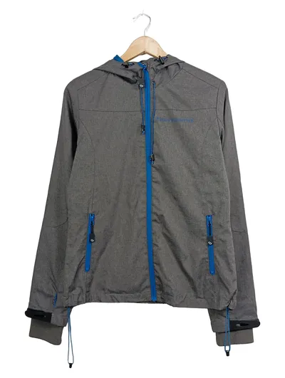 Eight2Nine Damen Outdoorjacke Gr. M grau meliert Kapuze Softshell