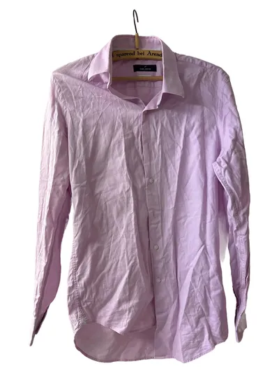 Daniel Hechter Business Hemd Herren Gr. 46/S Rosa Langarm Modern Fit