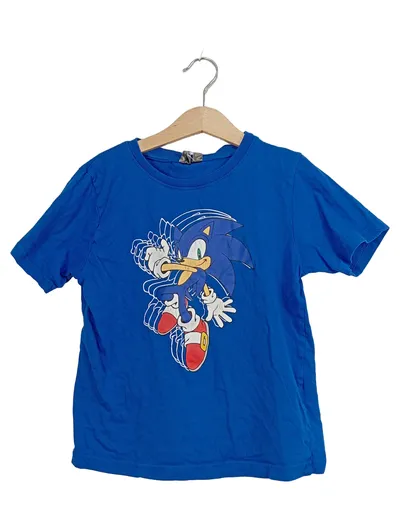 SEGA Sonic The Hedgehog Fanshirt Kinder Jungen Blau Gr. 140 Game