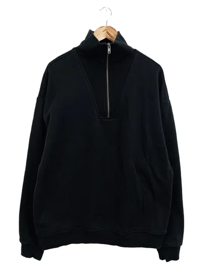 URBAN CLASSICS Herren Sweatjacke Schwarz Gr. 54/XXL Casual Sportlich Uni