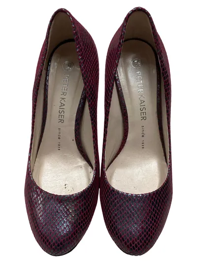 Peter Kaiser Pumps Damen Rot Gr. 35 Elegant Tierdruck
