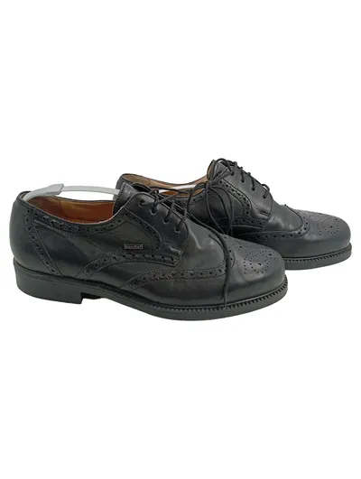 Salamander Budapester Schnürschuhe Herren Leder Business Lochmuster Schwarz 42