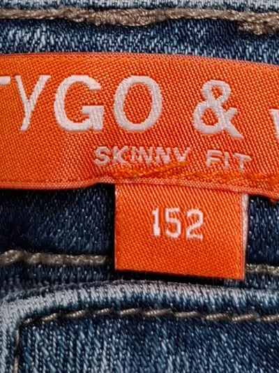 TYGO & VITO Jeans Skinny Fit Kinder Jungen Hose Blau Gr. 152 Baumwolle