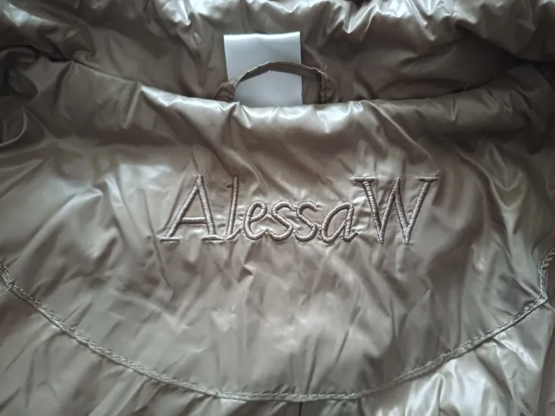 Alessa W Damen Steppjacke Gr. 40 Beige Fellbesatz Elegant Winterjacke 5