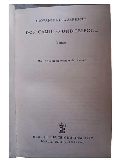 Don Camillo und Peppone Roman Giovannino Guareschi Hardcover Deutsch