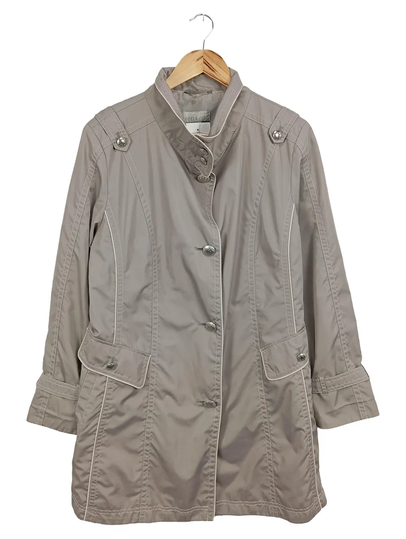 ATELIER GOLDNER SCHNITT Damen Steppjacke Einheitsgröße Grau Klassisch 1