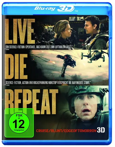 Warner Home Video Edge of Tomorrow Blu-Ray Science-Fiction Tom Cruise Emily