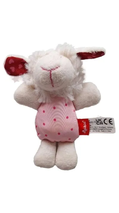 Sigikid Schaf Kuscheltier Baby Rosa Punkte 13cm Stofftier Lamm