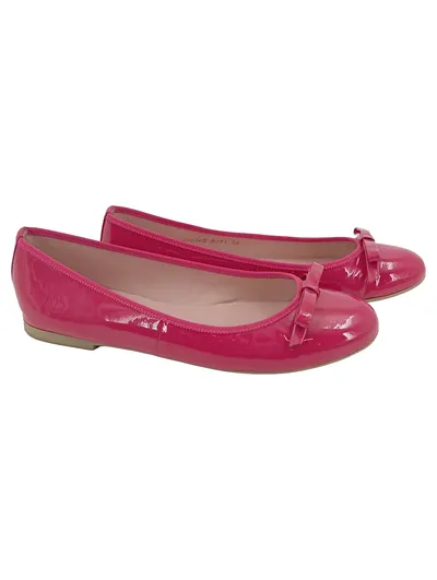 PRETTY BALLERINAS Ballerinas Damen 36 Rosa Lack Feminin Schleife