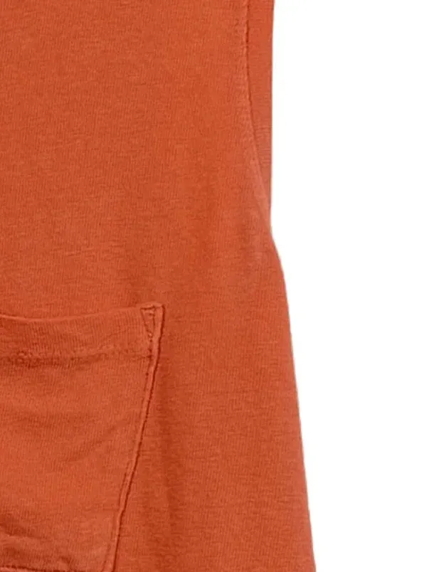 Better Rich Damen Top Leinen Ärmellos Casual Orange Gr. L 4