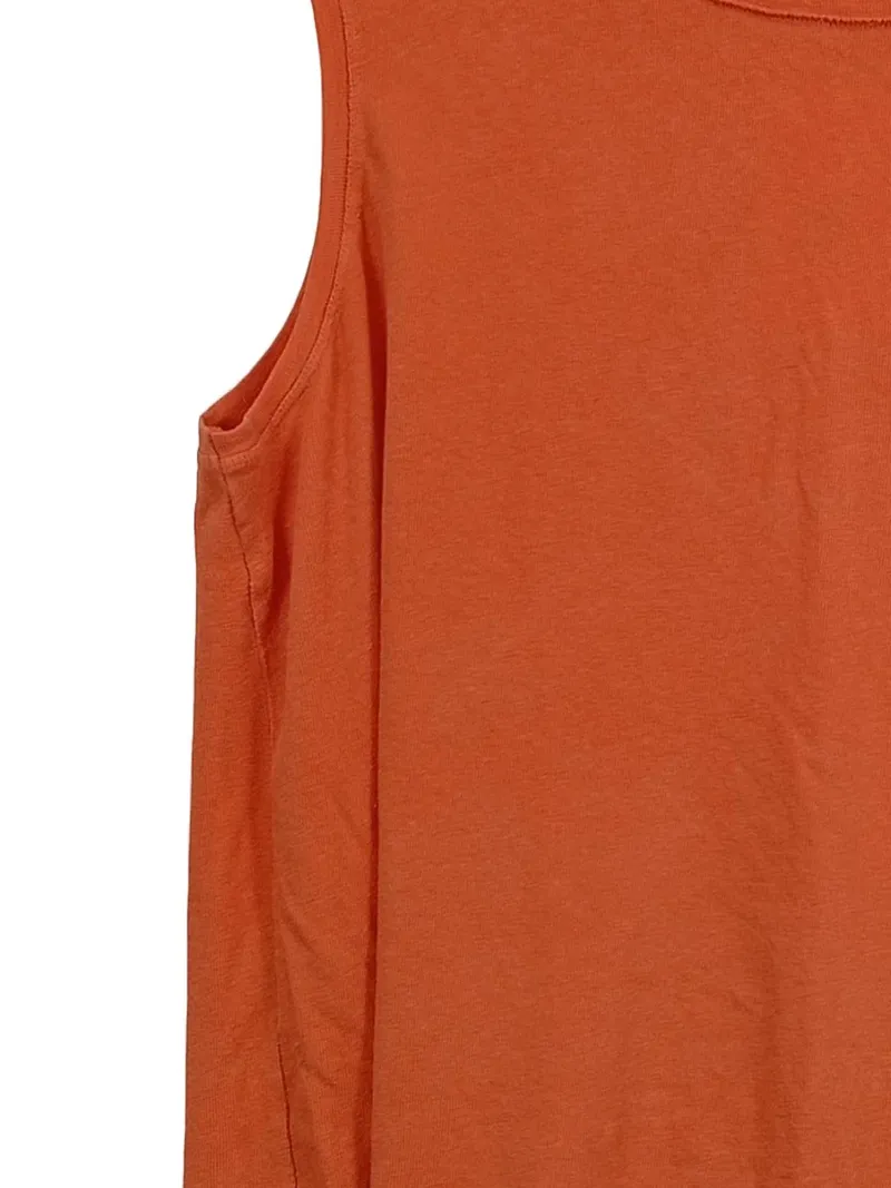 Better Rich Damen Top Leinen Ärmellos Casual Orange Gr. L 6