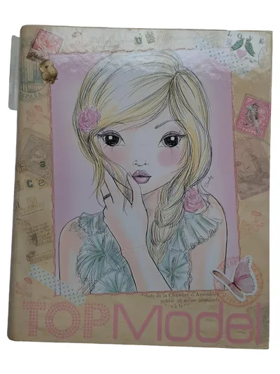 Depesche TOPModel Schreibset mit Stickern Schablone Notizblock Stift Rosa