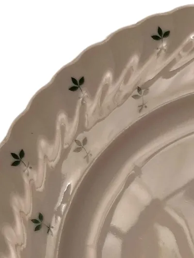Royal Tettau Essteller Porzellan Klassisch Weiß 20 cm Blumendekor