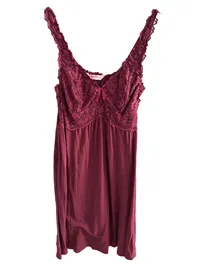 Hunkemöller Damen Nachthemd Rot Gr. M/38 Feminin Spitze 1