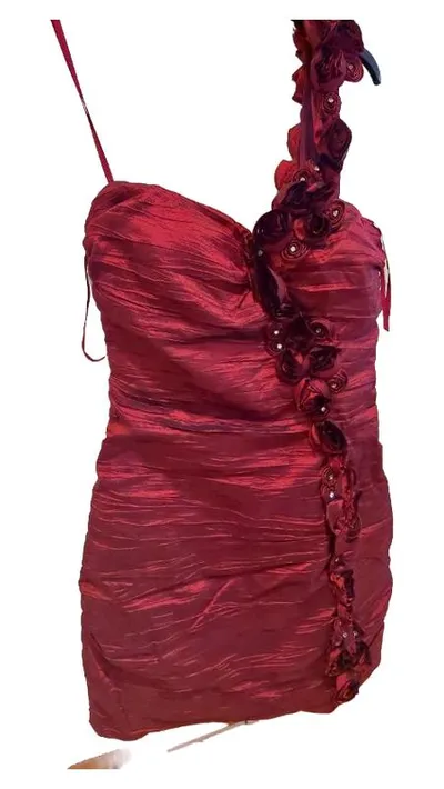 Chilli Damen Festliches Kleid Gr. 38/M Rot Elegant Glamourös Party
