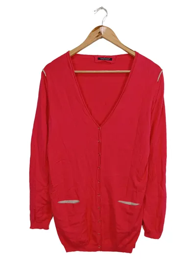 Luisa Cerano Strickjacke Damen Gr. 40 Pink Viskose Cardigan Langarm