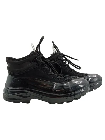 Mango MNG Damen Sneaker High-Top Schuhe Schwarz Gr. 37 Sportlich