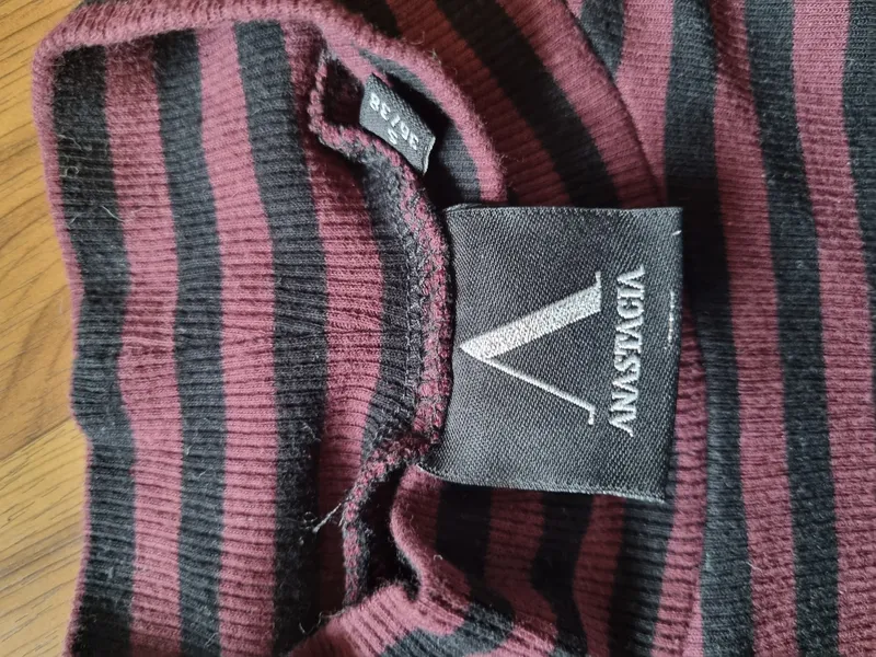 Anastacia Damen Pullover Rollkragen Gestreift Rippstrick Baumwolle Gr. 36 S 4