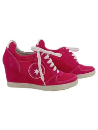 Tamaris Wedge Sneaker Damen Gr. 38 Pink Keilabsatz Turnschuhe 1