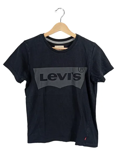 Levi's T-Shirt Kinder Gr. 152/14Y Schwarz Logo Print Baumwolle
