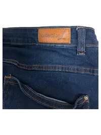 Collection L Damen Jeans Straight Leg Blau Gr. 52 Stretch Baumwolle 6