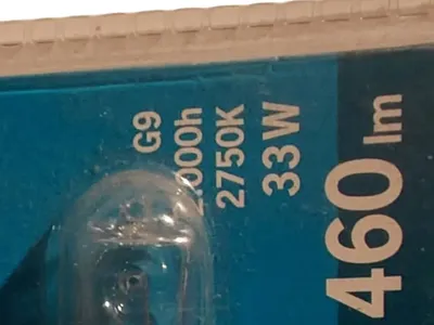 TIP G9 33W Halogenlampe 230V 3er Set Leuchtmittel Oval Transparent