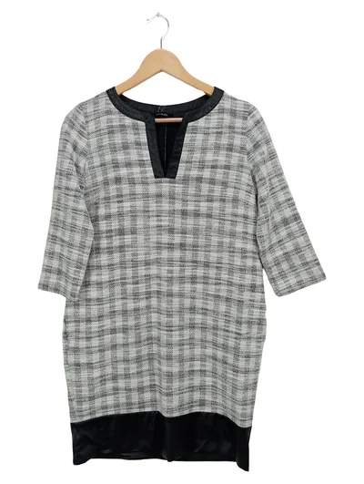 MAX&Co. Damen Freizeitkleid Gr. 40/L Kariert Mehrfarbig Polyester