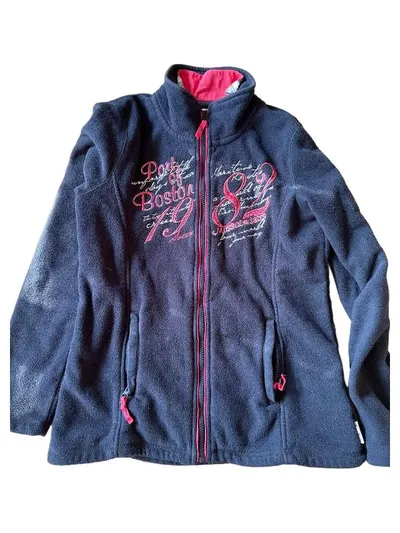 SOCCX Fleecejacke Damen Gr. 38/M Blau Casual Outdoor Jacke