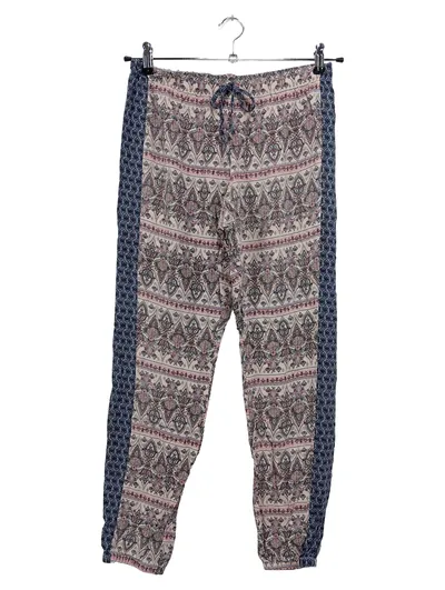 HUNKEMÖLLER Damen Stoffhose S Mehrfarbig Ethno Muster Bohemian Viskose
