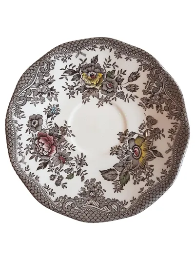 Enoch Wedgwood Unterteller Oriental Pheasants Vintage Mehrfarbig 20cm Porzellan