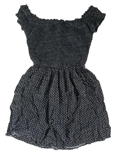 Hollister Damen Freizeitkleid 34/XS Schwarz Casual