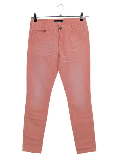 MARC CAIN Stoffhose Damen Rosa Gr. 38 M Casual Modern Baumwolle