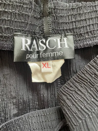 Rasch Pour Femme Stoffhose Damen XL Schwarz Viskose Komfort