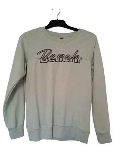 Bench. Damen Pullover Sweatshirt Gr. 38/M Grün Casual