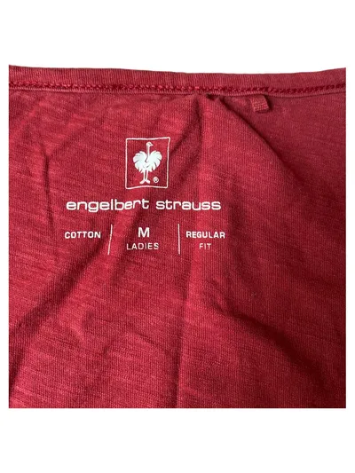 Engelbert Strauss Damen T-Shirt Gr. M Rot Baumwolle Regular Fit