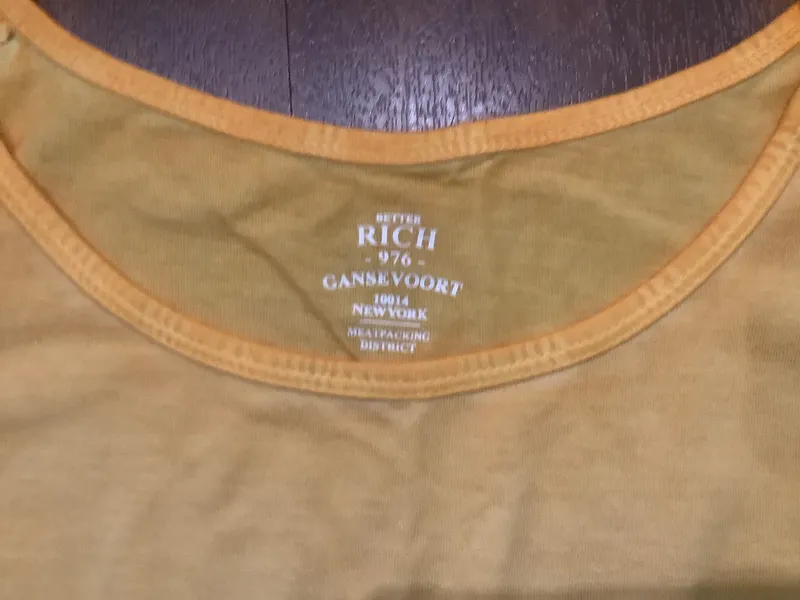 BETTER RICH Damen Top Ärmellos Asymmetrisch Freizeit Baumwolle Orange XL 3